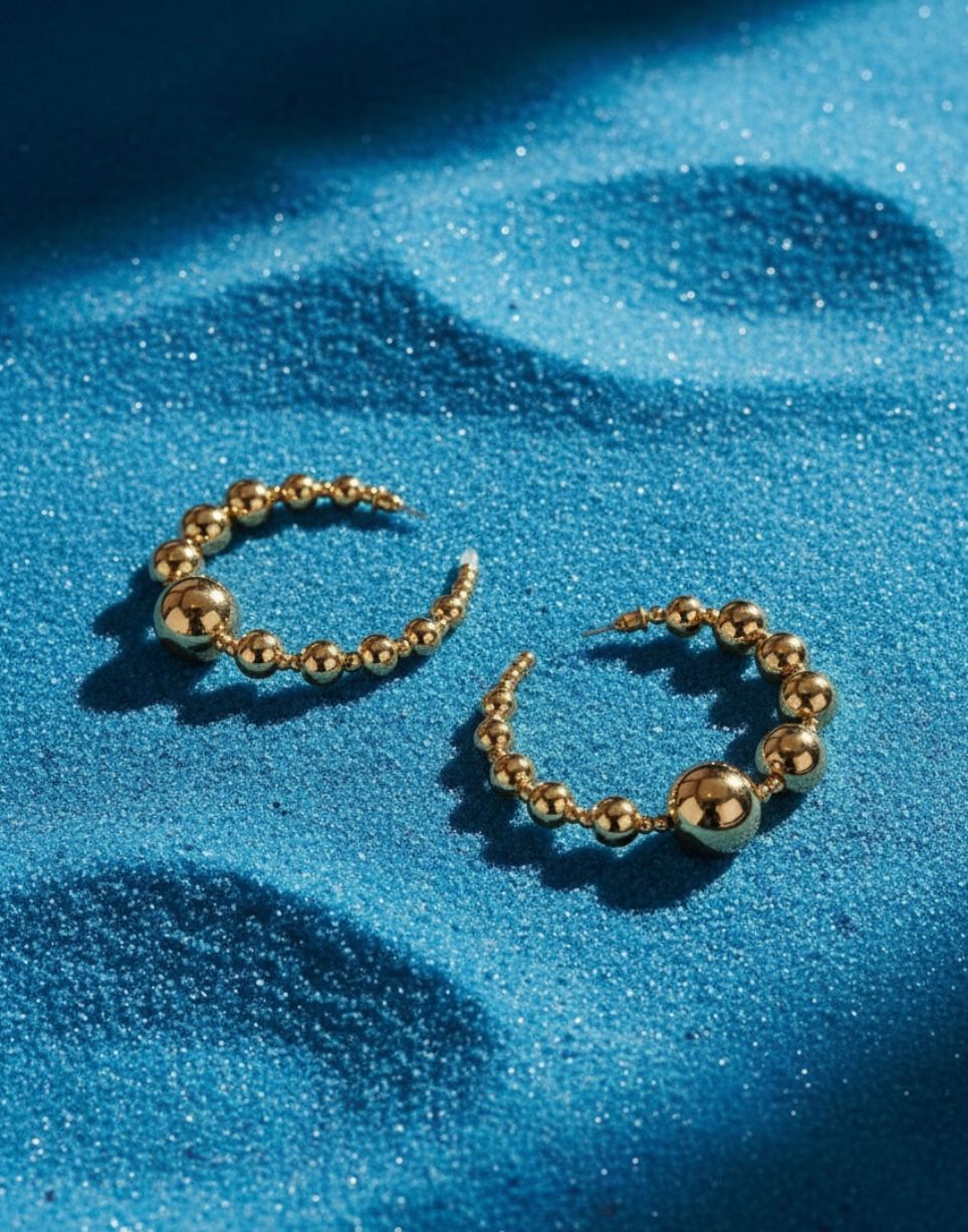 Structural Gold Hoops (lightweight)