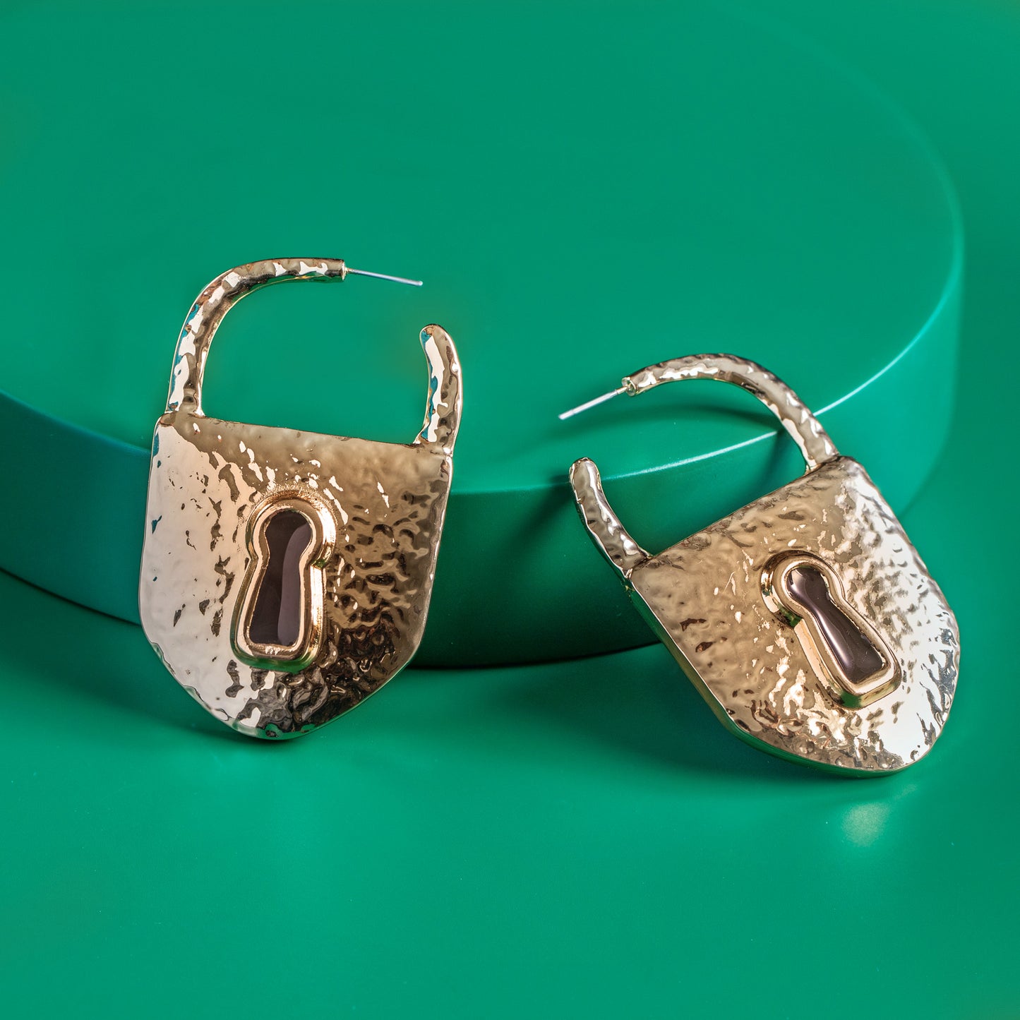 Beaten Lock Earrings