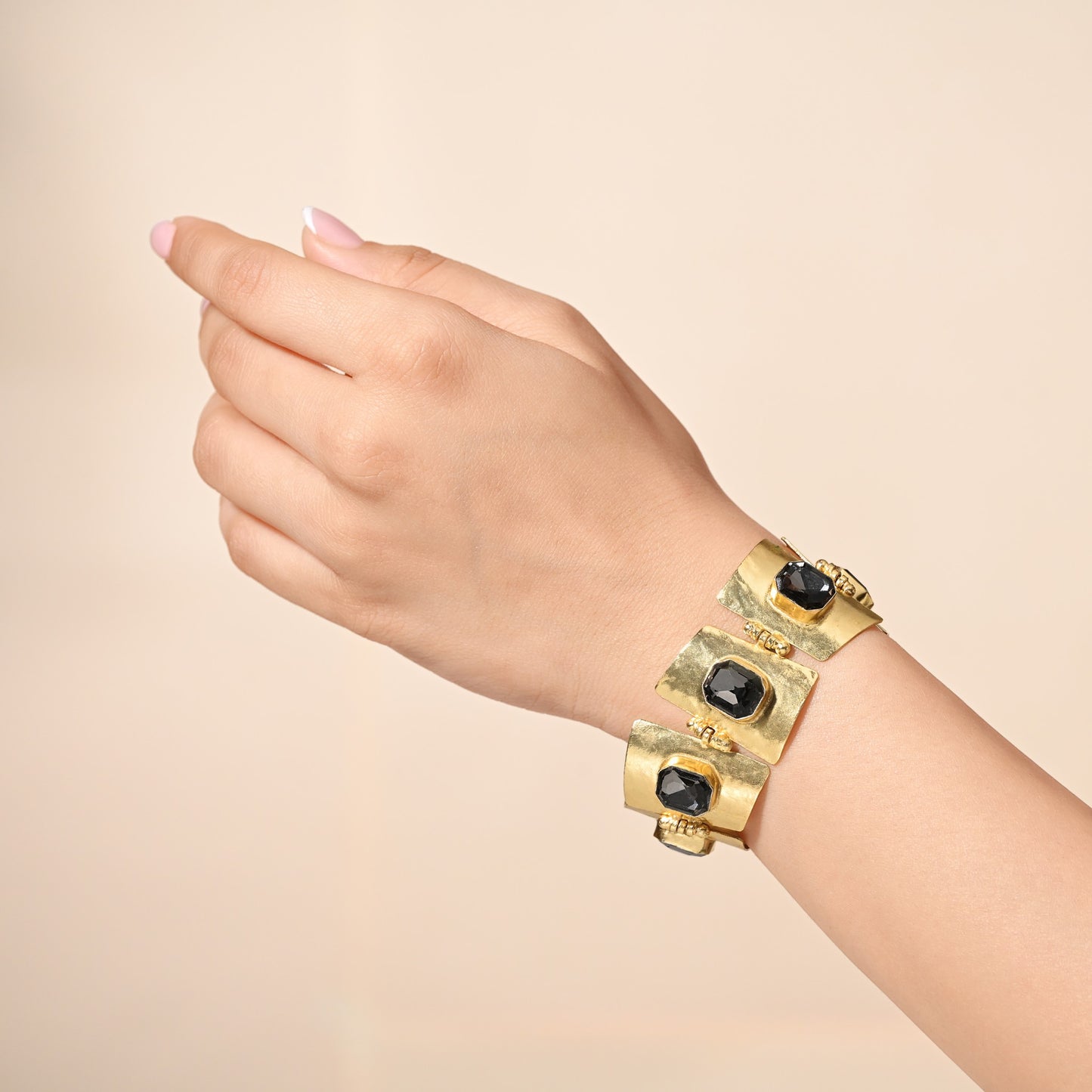 Crystal Panel Statement Bracelet