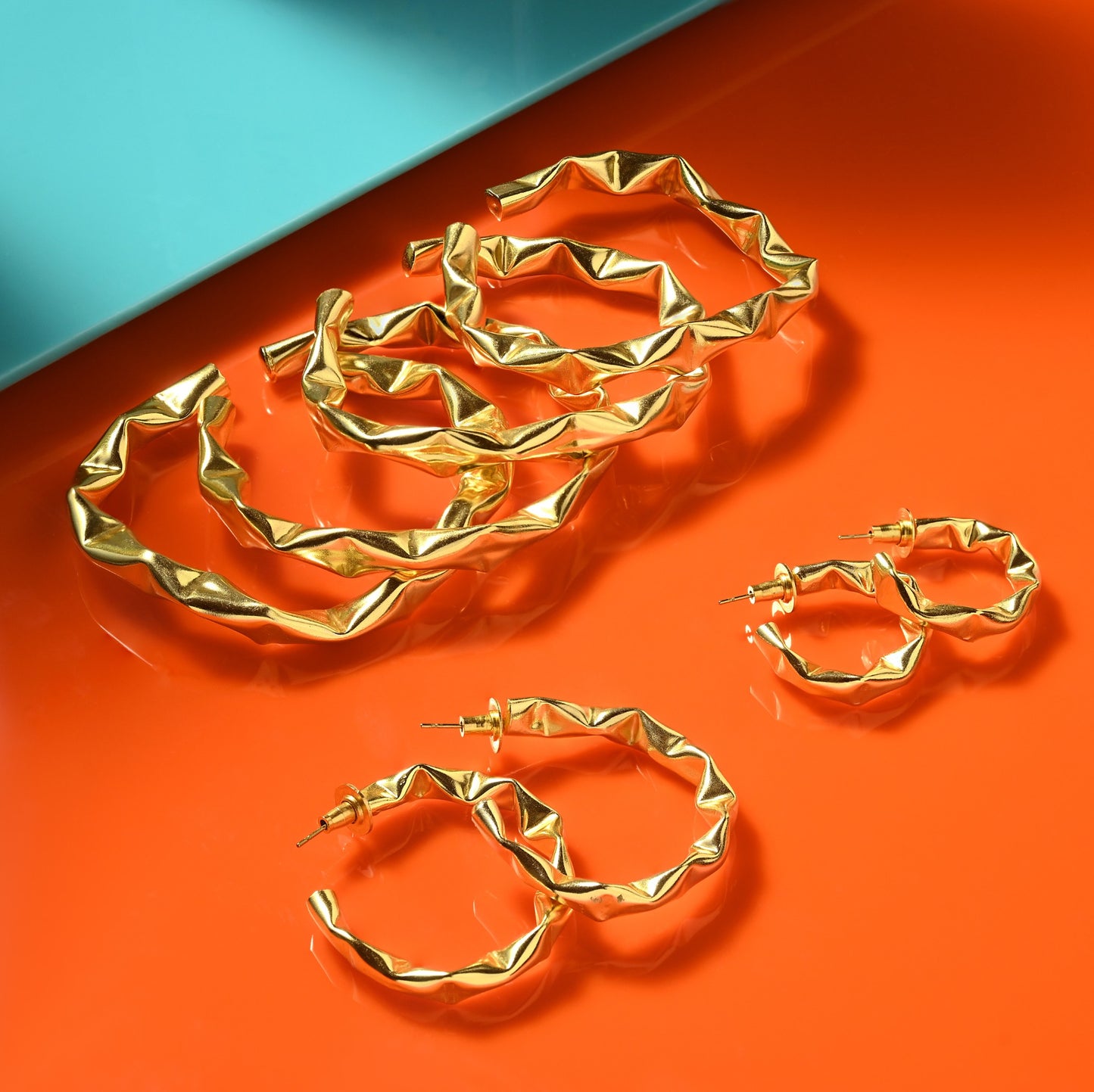 Crinkled Bangles (set of 4)