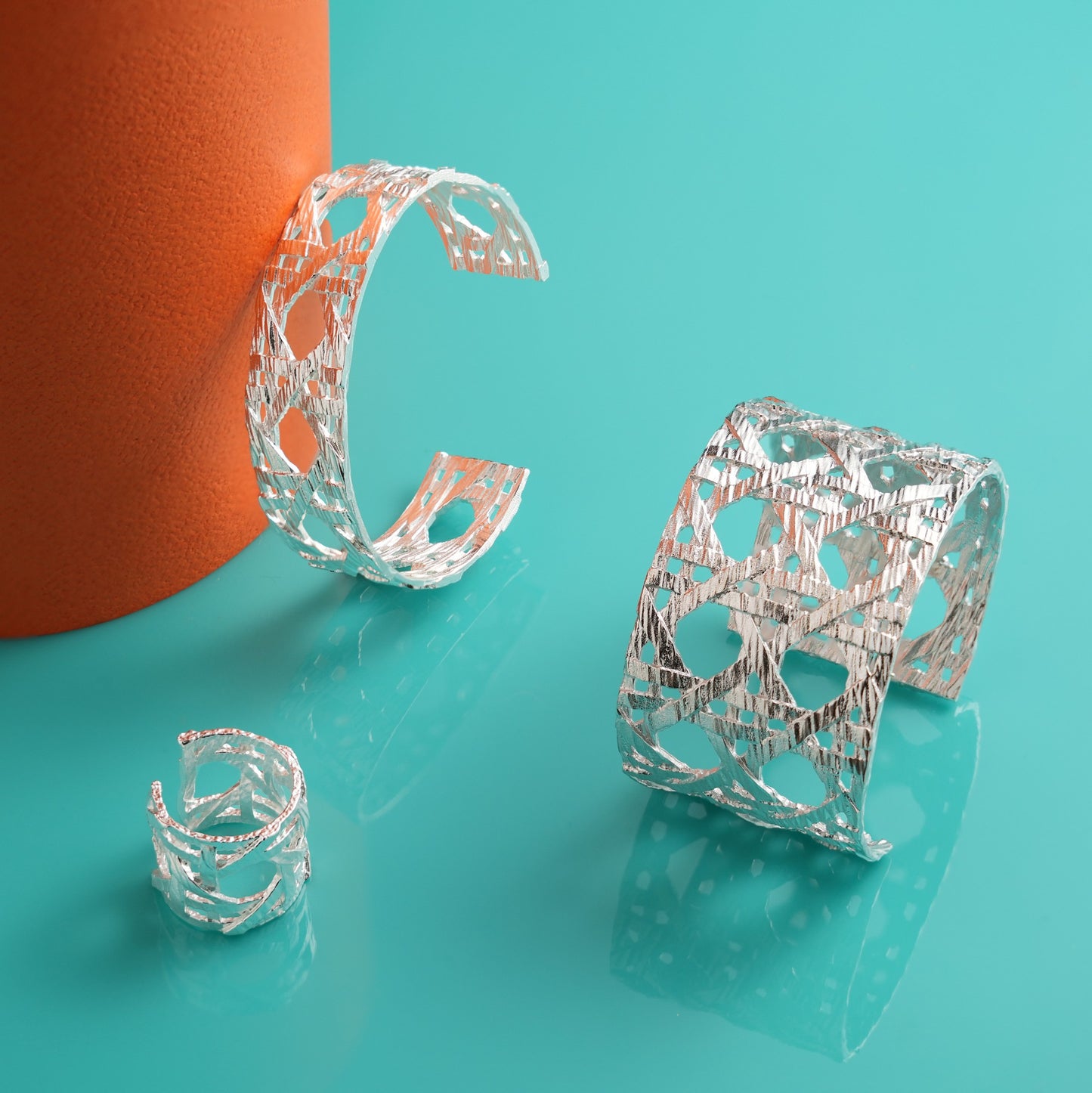 Basket Weave Matte Cuffs