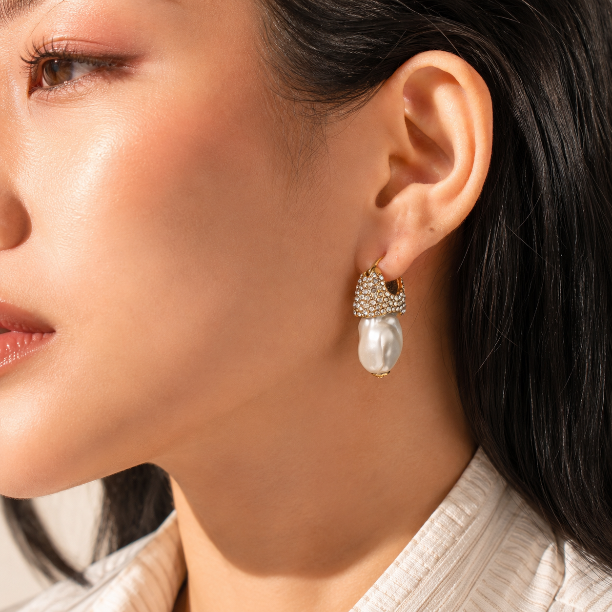 Baroque Pearl Drop Earrings