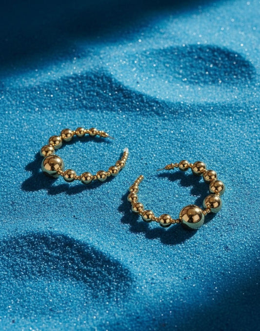 Graduated Gold Hoops ((lightweight)