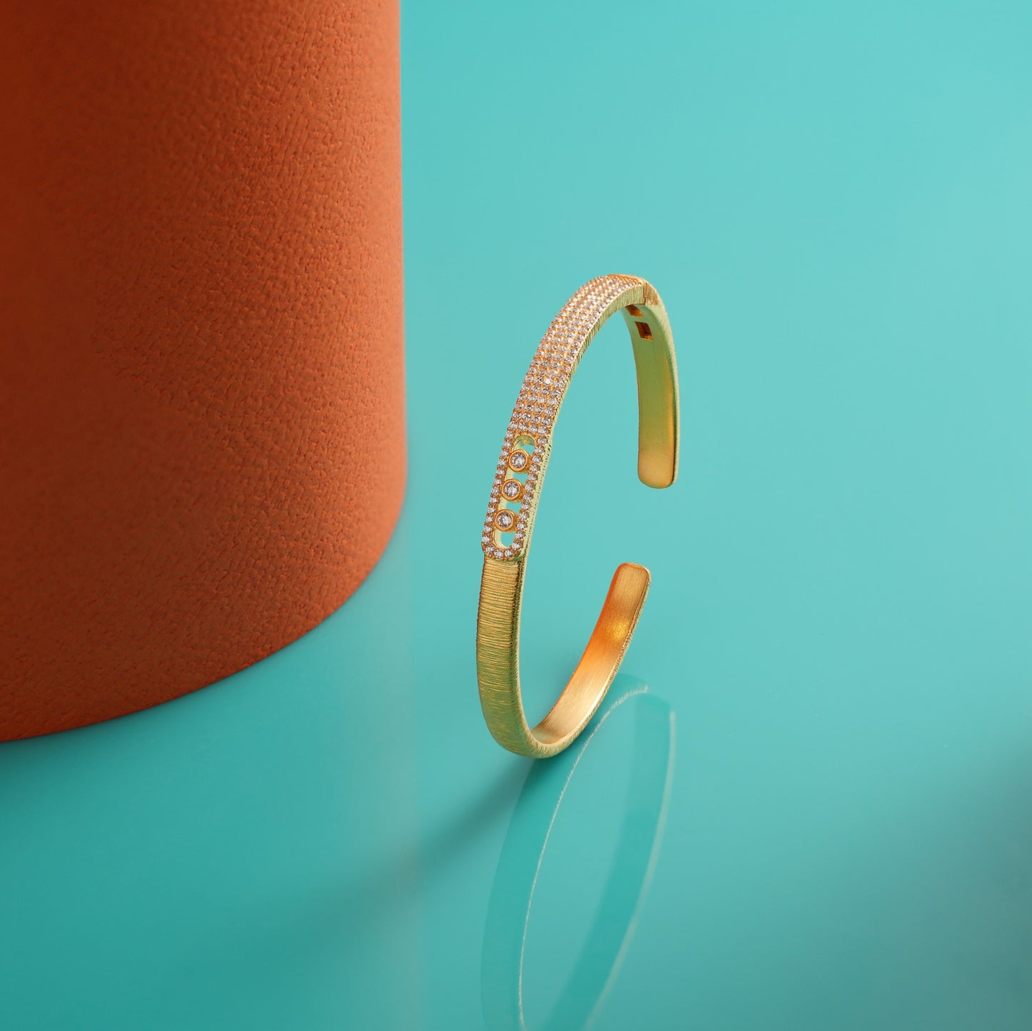 Gold and Diamond Cuff