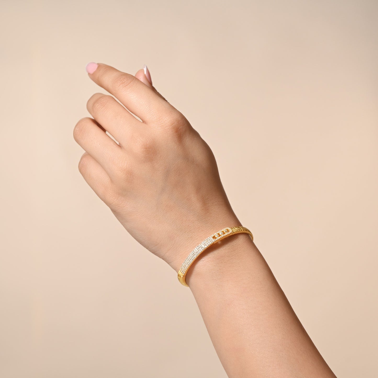 Gold and Diamond Cuff