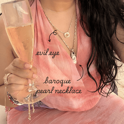Baroque Pearl & Swarovski Pendant