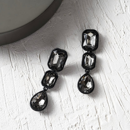 Midnight Teardrop Earrings