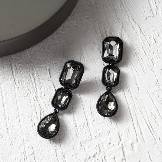Midnight Teardrop Earrings