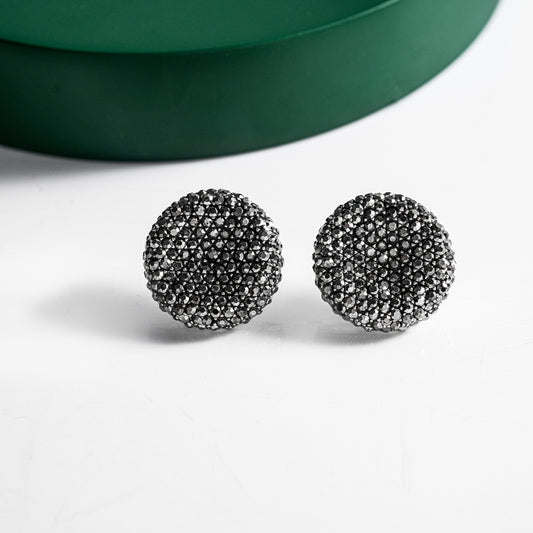 Gunmetal Pave Earrings