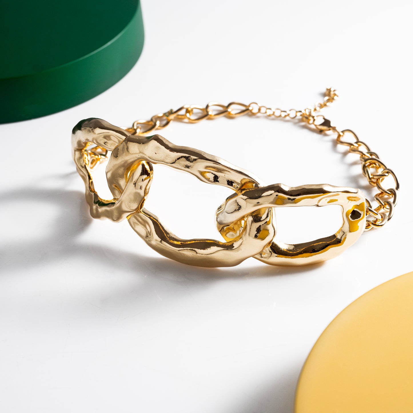 Chunky Three Link Necklace