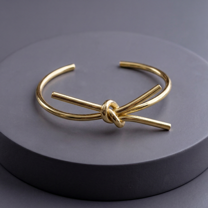 gold bracelet anti tarnish open-ended adjustable cuff bracelet in gold plating 