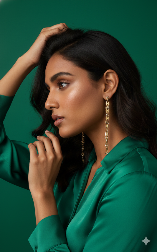 Cascading Chain Drop Earrings