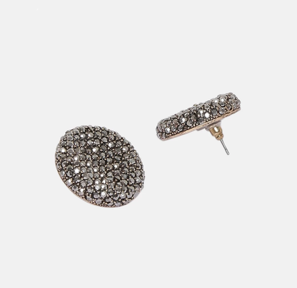 Gunmetal Pave Earrings