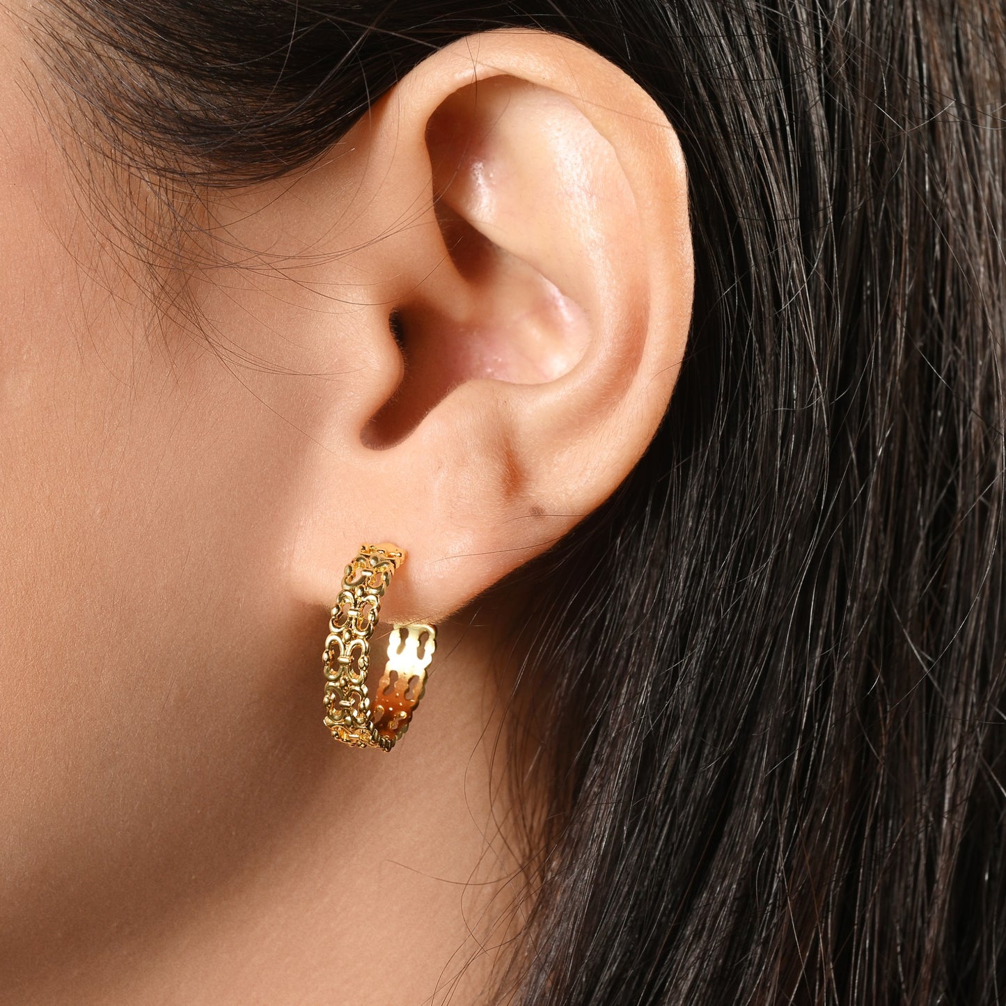 Filigree Lace Hoops