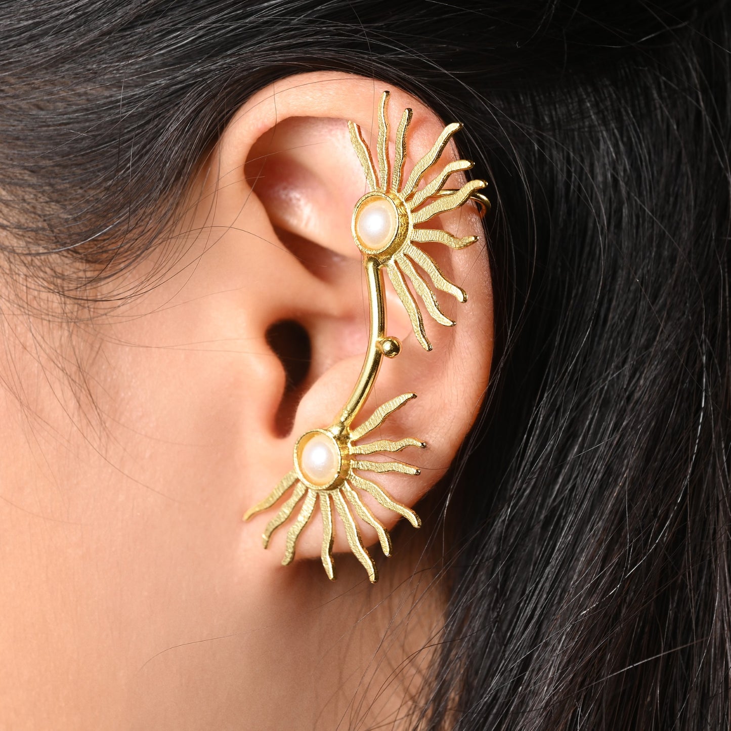 Abstract Sun Ear Climber