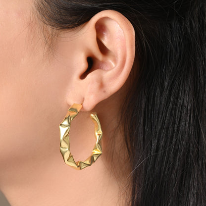 Crinkled Hoops