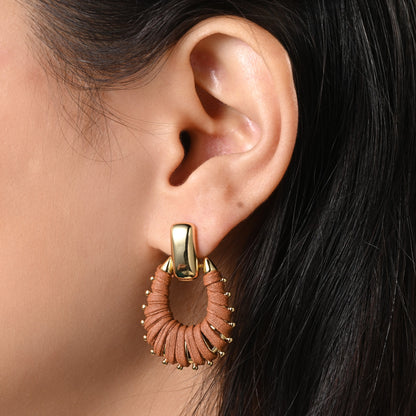 Leather Doorknocker Hoops