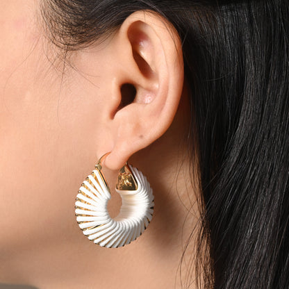 Raffia Fan Hoops
