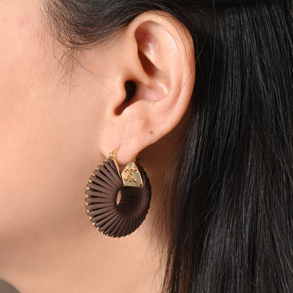 Raffia Fan Hoops