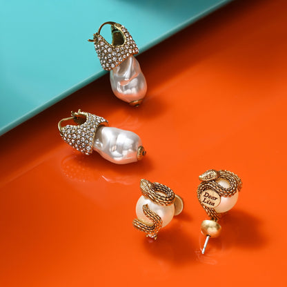 Baroque Pearl Drop Earrings