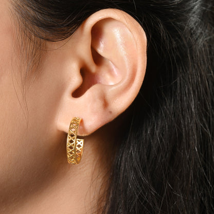 Criss Cross Open Hoops