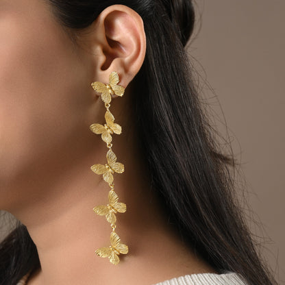 Cascading Butterfly Earrings