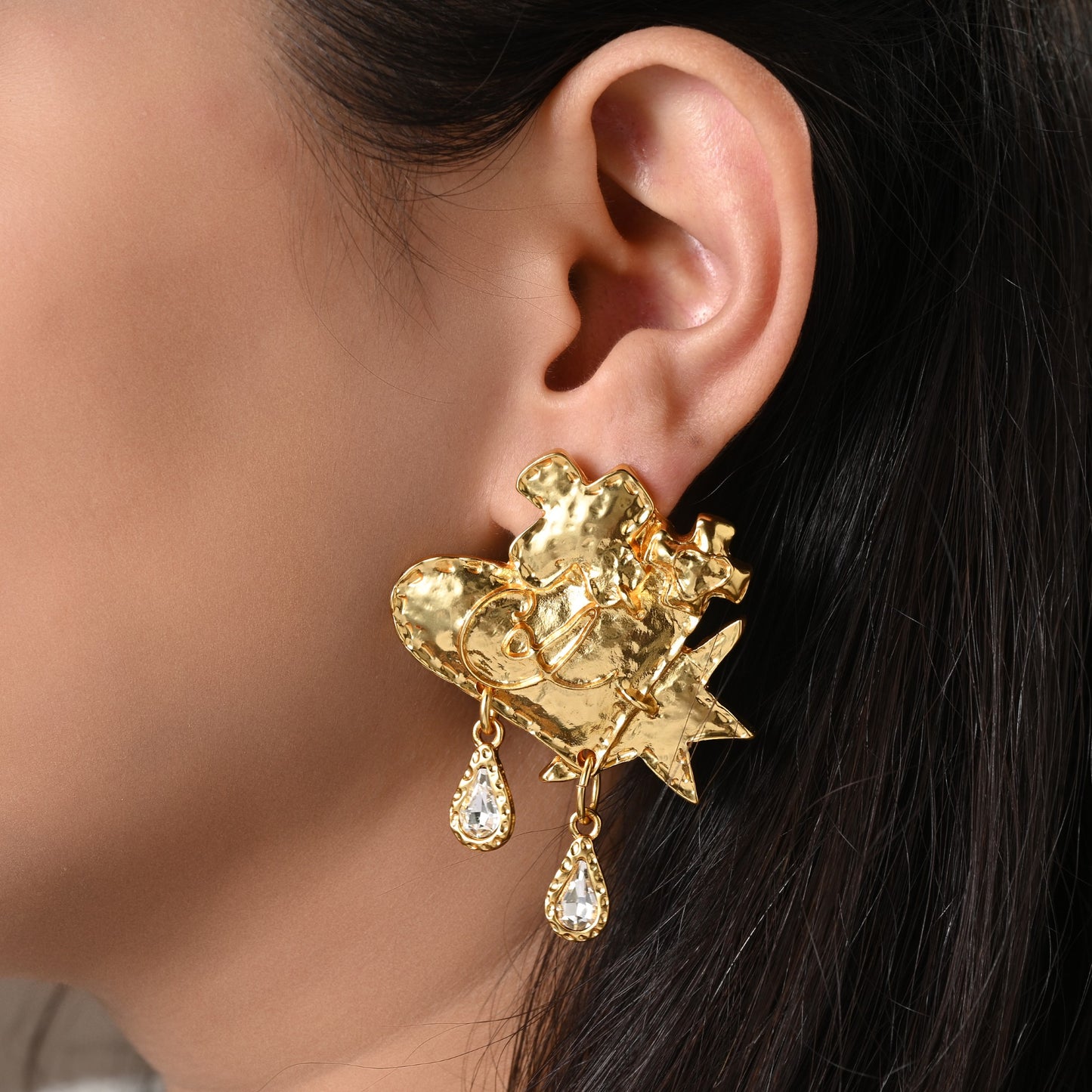 Wild Heart Drop Earrings