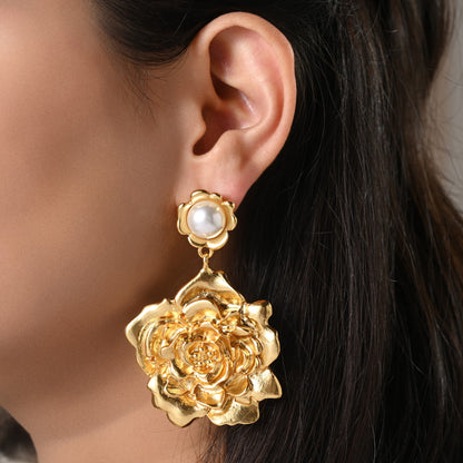 Vintage Rose Earrings