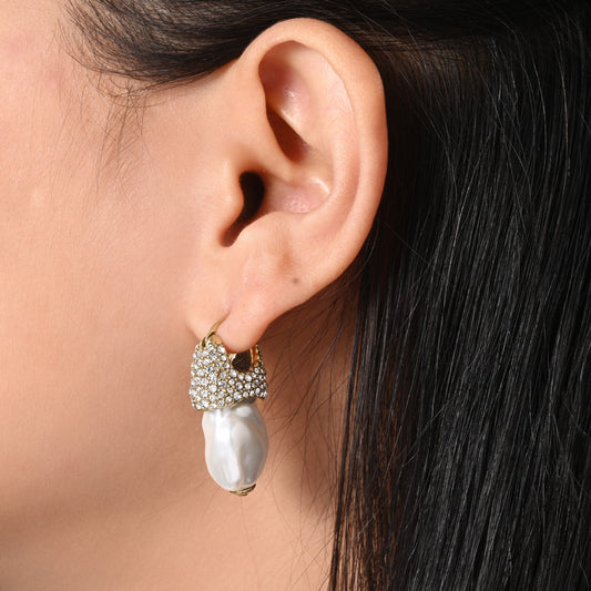 Baroque Pearl Drop Earrings