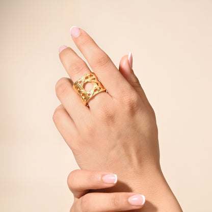 Basket Weave Matte Ring