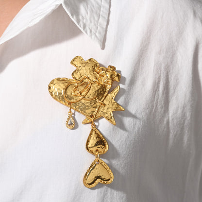 Baroque Heart Brooch