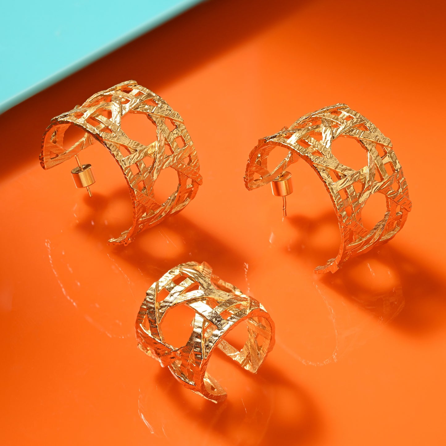 Basket Weave Matte Ring
