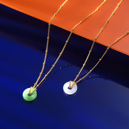 Donut Pendant Necklace
