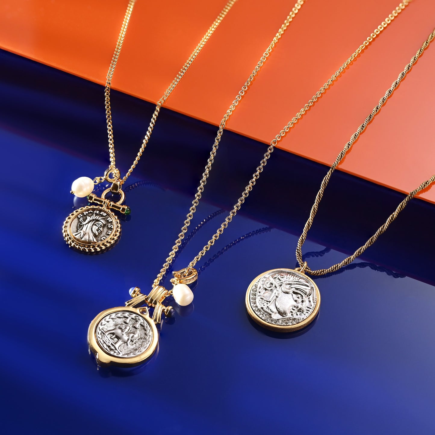 Imperial Coin Pendant Necklace