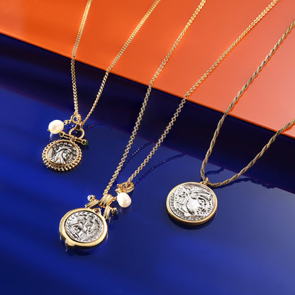 Imperial Coin Pendant Necklace