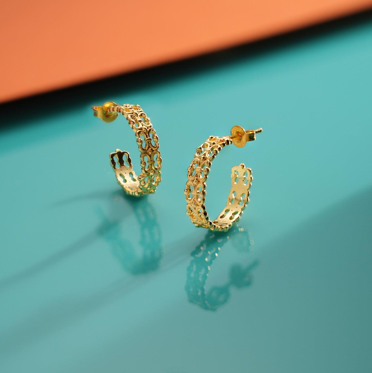 Filigree Lace Hoops