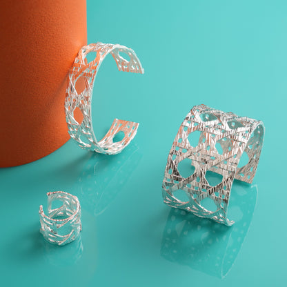 Basket Weave Matte Ring