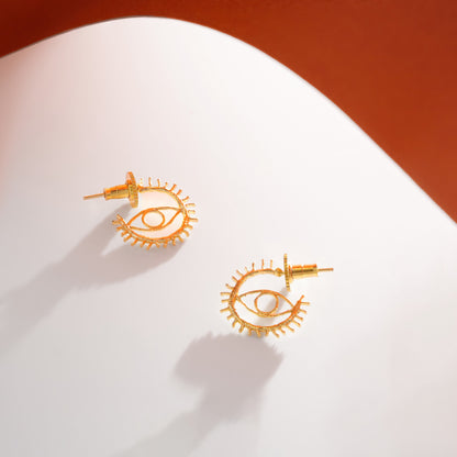 Evil Eye Hoops