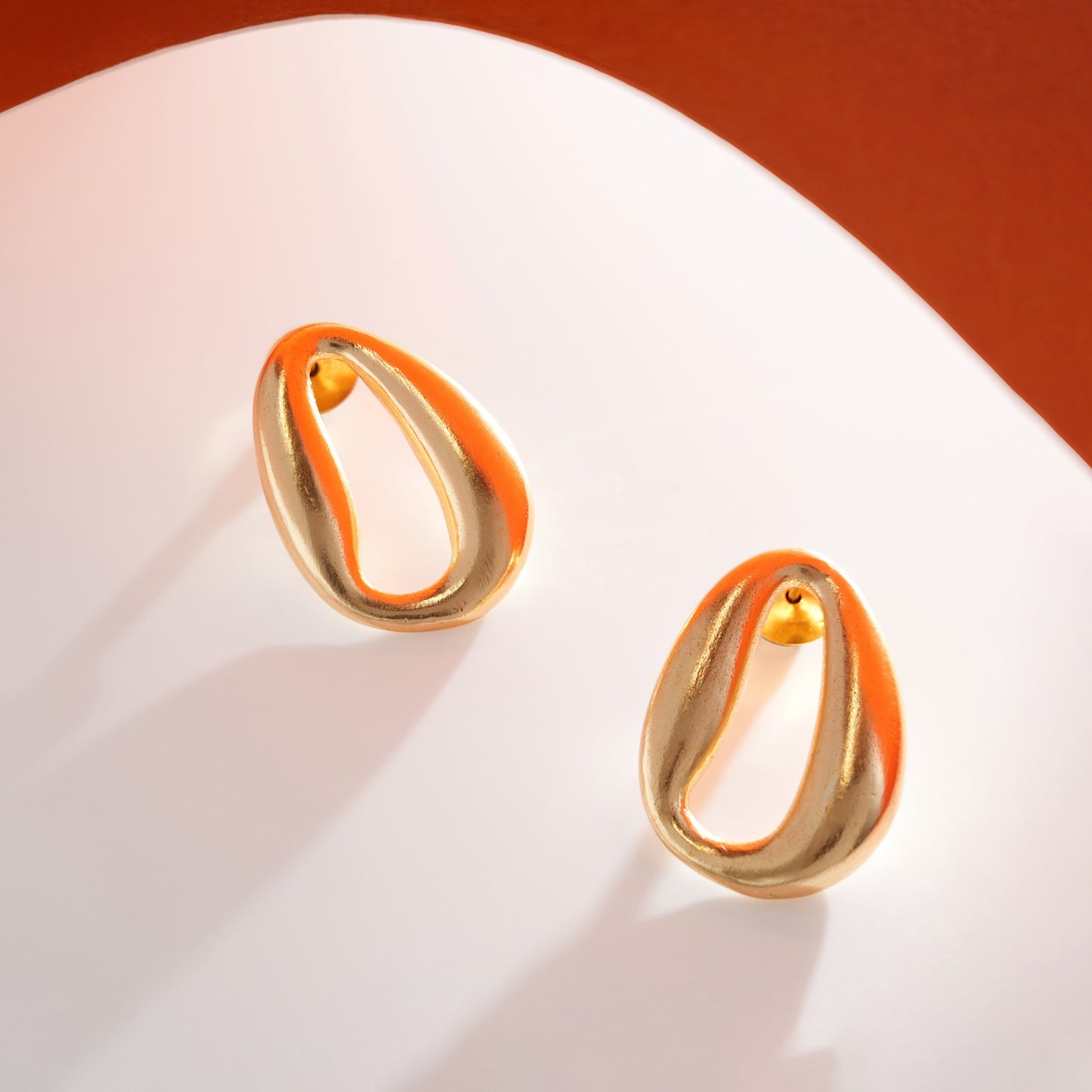 Brass Oval Studs